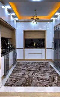 کابینت ام دی اف پاکچوب هایگلاس میز تلویزیون تخت