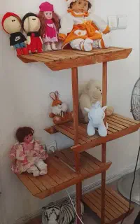 استند گل چوبی