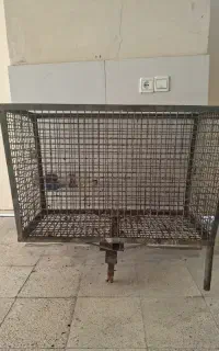 سبد فلزی زباله آپارتمانی بزرگ