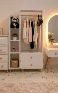 میز ارایش و کمد و رگال ترند((MDF))