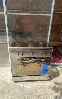 اجاق گاز طرح فر تمام استیل