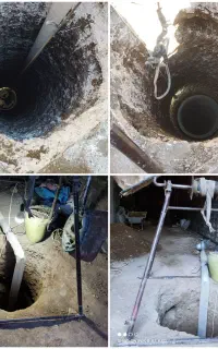 تخریب ساختمان ، مغنی چاه ،کندن چاه،لوله کشی فاضلاب