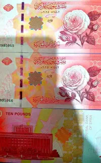 اسکناس 10 لیر سوریه جدید جولانی/اسکناس کلکسیونی