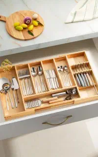 فروش نظم دهنده کشو چوبی قابل تنظیم