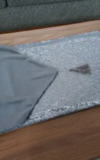 رویه کوسن و رومیزی  مخمل پولکی