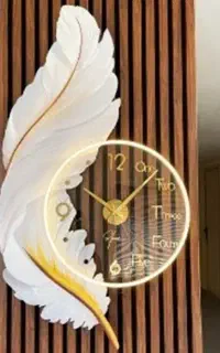 ساعت دیواری مدرن پر نوری ریموت دار