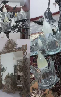 آینه شمدان و۲عددلوستر