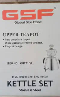 کتری و قوری شیر دار رو گازی