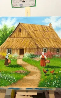 تابلو منظره رنگ و روغن