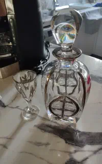کریستال خورشیدی بوهمیان جام 6 نفره ، میوه خوری