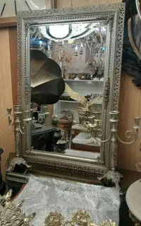 کنسول و آینه  و شمعدان جنس آلیاژ مرغوب درجه یک