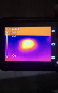 نشت یابی با دستگاه تصویری و نقطه زن