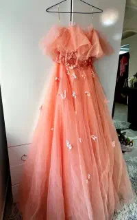 لباس مجلسی تور هلویی