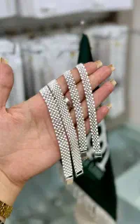 دستبند زنجیر نقره مردانه کهنه+سیاه شده نقد میشه99