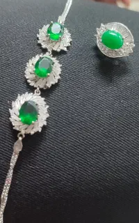 دستبند و گوشواره نقره