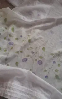 سلام فروش پرده حریر گل دار