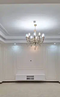 نقاشی ساختمان کاغذ دیواری و اجرای قاب تی وی وال