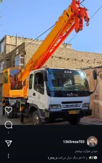 جرثقیل ۷ تن دکل بلند اسکلت موتور آسانسورسبدار