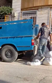 حمل نخاله با نیسان کمپرسی ماسه سیمان آجر گچ سفال