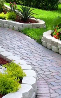 اجرای جدول و سنگ فرش  سنگ لاشه و نوستالیت