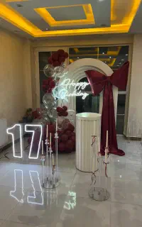 بادکنک آرایی و تم تولد و اجاره تجهیزات صومعه سرا