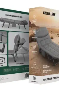تخت کمپینگ تاشو گرین لاین مدل GNFLCPBED