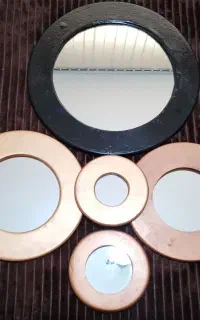 آینه گرد 5 تکه،کاملا سالم، 600 تومان