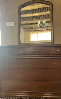 دراور چوبی ۴ کشو همراه آینه