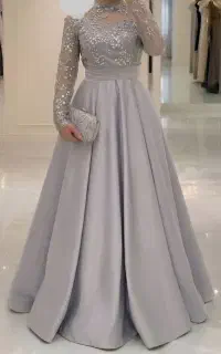 ماکسی زنانه بلند مجلسی ساتن
