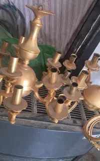 لوستر برنجی ۱۲ و۱۵ شاخه