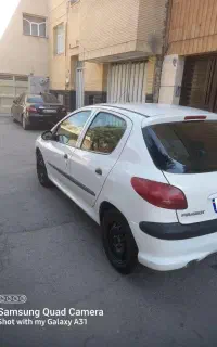 پژو ۲۰۶ سفید مدل ۸۸