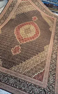 یک جفت فرش ۶ متری دستباف نقشه ماهی تبریز