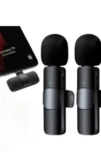 میکرفن یقه ای بیسیم تولید محتوا جفت میکرفن