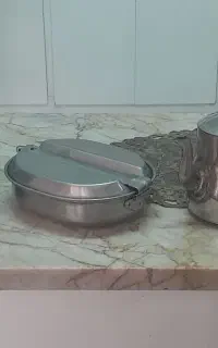 قوری برنجی وقوری استیل ویقلوی قدیمی