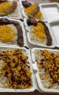 غذای خونگی(باقالی پلو)گرم و باکیفیت