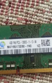رم لپتاپ ۴ گیگ ddr3 سامسونگ
