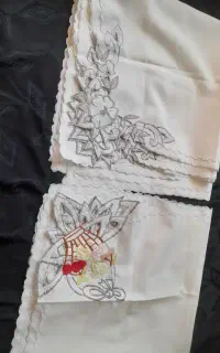 روپشتی. گلدوزی .ملافه