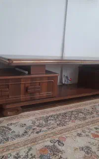 میز تلویزیون تمام چوب