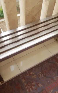 نیمکت مدرن آبکاری نقره ای