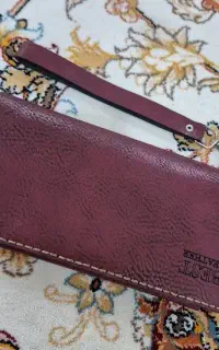 کیف پول مردانه زرشکی نو