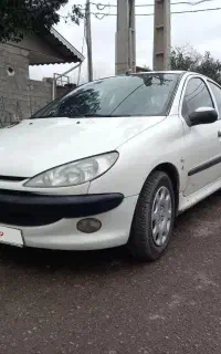 ۲۰۶تیپ۲ مدل۸۶سفید صدفی درحد