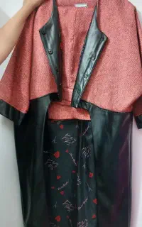 لباس ست چرم همراه شلوار