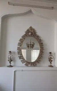 آینه شمدانی طرح برنز