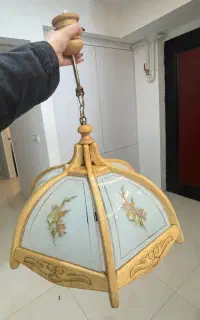 لوستر چوبی