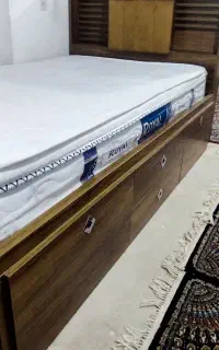 تخت باکس دار و تشک،ام دی اف، 2در120