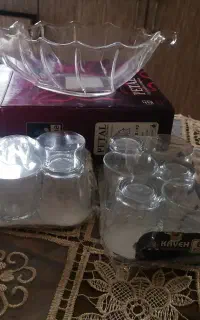 دو دست قهوه خوری و یک کاسه