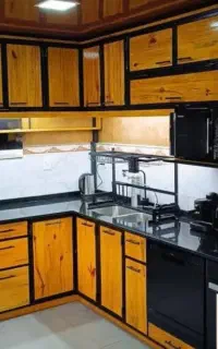 ساخت کابینت و کمد سبک مدرن چوب و فلز