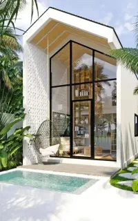 طراحی تخصصی باغ‌ویلا.نمای ساختمان. دکوراسیون داخلی