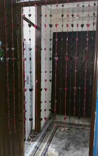 پرده ورودی فانتزی بسیار تمیز