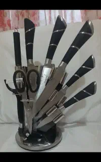 ست ملاقه چوبی و ست چاقو استفاده نشده